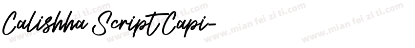 Calishha Script Capi字体转换